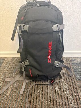 Dakine Heli Pack 11L Ski & Snowboard Backpack Red & Black Active Winter Skicore